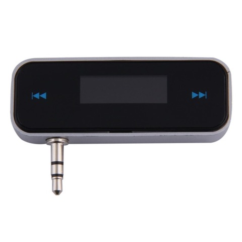 Mini 3,5mm coche inalámbrico Radio música Audio FM Transmisor manos libres transmisor FM con Cable LCD Display Kit de coche ► Foto 1/6