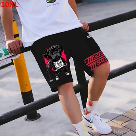 Nuevo hermano gordo de talla grande hip-hop pantalones cortos de Baloncesto de los hombres estampado animal de talla grande de la personalidad de gran tamaño pantalones cortos 6xl 7xl 9xl ► Foto 1/5