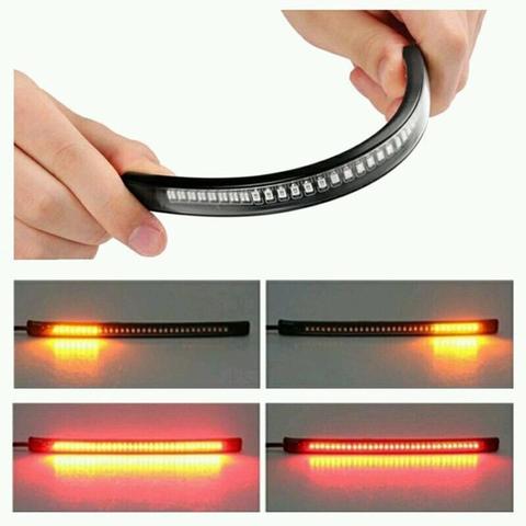 Tira de luces Flexible superbrillante, resistente al agua, decoración de 48 luces LED, señal de luz Universal para coche, motocicleta y camión ► Foto 1/6