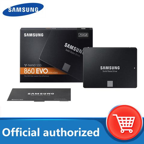 SAMSUNG-disco duro interno de estado sólido SSD 860 EVO, 500TB, 250GB, 1TB, 2TB, SATA3, carcasa de HDD de 2,5 pulgadas, para ordenador portátil y de escritorio, TLC ► Foto 1/6