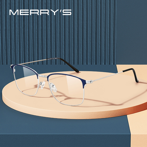 MERRYS-Montura de aleación para gafas ópticas Unisex, anteojos para miopía ultraligeros con prescripción, S2173 ► Foto 1/6