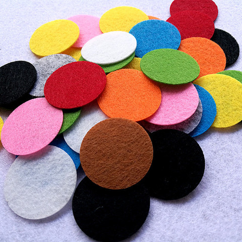 Almohadillas redondas de fieltro de colores para muñecas para coser, accesorios de decoración de bloc de notas, Parche de pegatina artesanal, 200 Uds., 30mm ► Foto 1/6