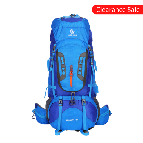 80L Camping senderismo mochila montañismo bolsa gran capacidad Trekking mochila al aire libre senderismo tienda de campaña de aluminio ► Foto 1/6