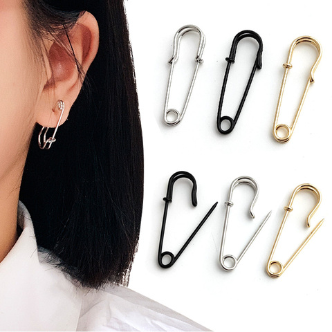 Pendientes con gancho de seguridad estilo Punk Rock Unisex, joyería exquisita, regalo ► Foto 1/6