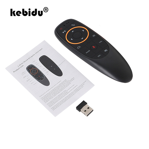 Kebidu-mando a distancia G10s para caja Android Tv, miniteclado inalámbrico de 2,4 GHz con Control de voz para juego de detección giroscópica ► Foto 1/6