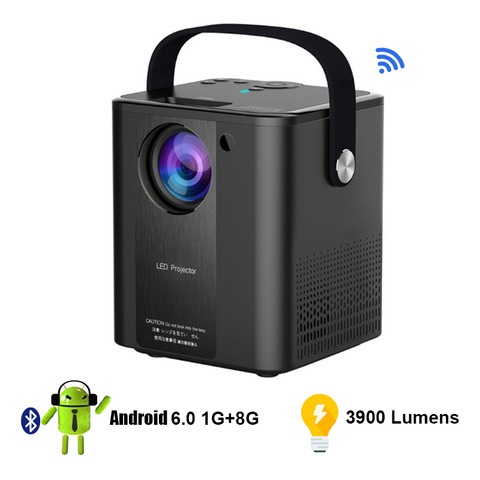 Miniproyector portátil de películas para el hogar, proyector de vídeo Full HD con Wifi móvil, PR59001 ► Foto 1/6