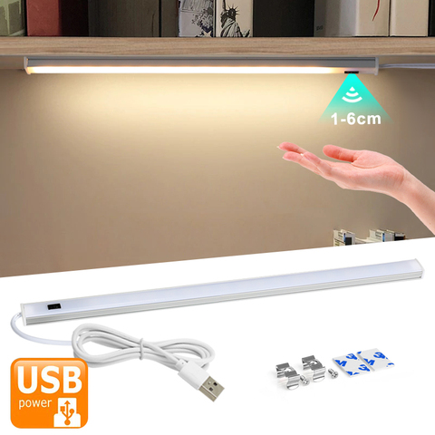 Tira de luces LED USB de 5V para lámpara de escritorio interruptor de barrido de mano lámpara con Sensor de movimiento, lámpara de mesa para niños, sala de estudio, luces LED para debajo del armario y cocina ► Foto 1/6