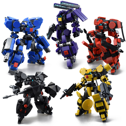 Figuras de acción de Mech Warrior para niños, Juguetes de bloques de construcción de diseño Original de Robots de armadura, modelo de Anime ► Foto 1/6