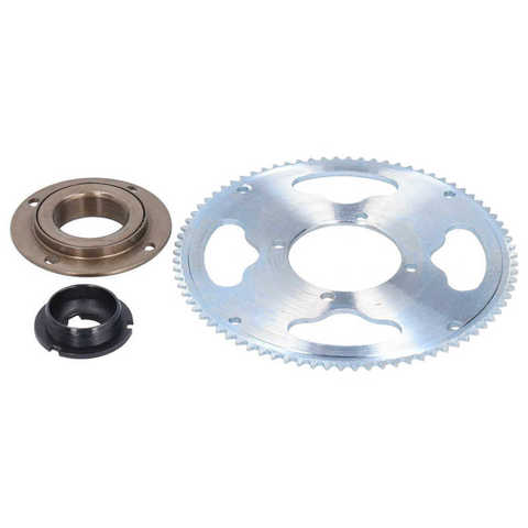 Bielas de bicicleta eléctrica de 25H y 80 dientes con conector, juego de rueda libre, piezas de modificación de rueda de cadena de bicicleta eléctrica ► Foto 1/6