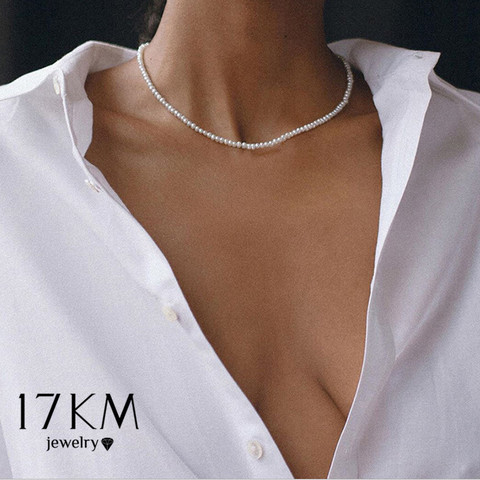 17KM-collar de perlas Vintage para mujer, colgantes de monedas a la moda, Simple, nuevo retrato, Gargantilla de perlas, regalo de joyería 2022 ► Foto 1/6