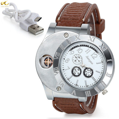 Lancardo, relojes para hombre de marca superior, reloj Casual de lujo para hombre, reloj de cuarzo de negocios, reloj masculino, reloj de hombre con mechero electrónico ► Foto 1/1