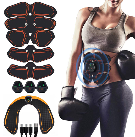 Tóner muscular eléctrico EMS ABS para hombre y mujer, ejercitador de cadera, Estimulador muscular, gimnasio en casa, pérdida de peso, vibración, adelgazamiento corporal ► Foto 1/6