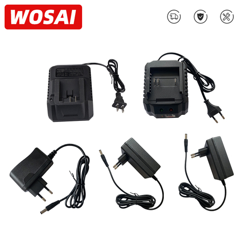 WOSAI-Adaptador de cargador de herramientas eléctricas, taladro eléctrico inalámbrico aplicable, sierra, destornillador, llave, martillo, amoladora angular, 12V, 16V, 20V ► Foto 1/6