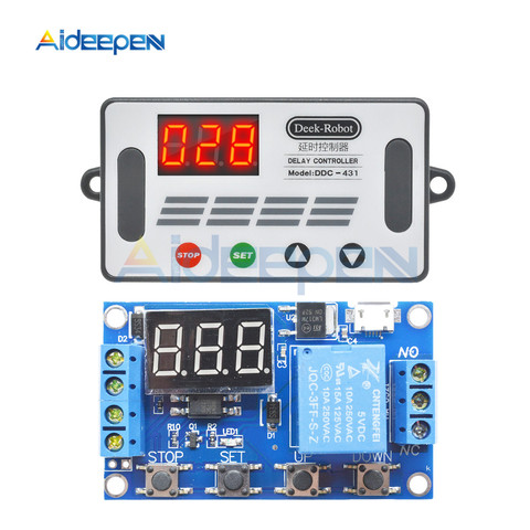 DC6-30V pantalla Digital Módulo de relé de tiempo de retardo relé temporizador retardo ciclo Control interruptor protección de voltaje ► Foto 1/6