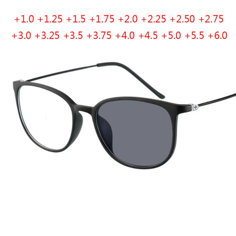 Gafas de lectura fotocromáticas con diseño de ojo de gato para hombre y mujer, anteojos de Metal para hipermetropía, presbicia + 1,0 + 1,5 + 2,0 + 2,5 + 3,0 a + 6,0 ► Foto 1/6