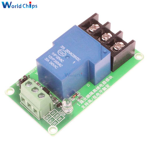 Módulo de relé de nivel alto y bajo 30A 1 CH DC 5V 12V 24V con carga de aislamiento optoacoplador para Control de equipos de automatización PLC ► Foto 1/4