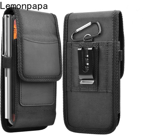 Riñonera Universal Oxford para hombre, bolsa de exterior para teléfono Iphone 12 11 Pro Max XR X XS 6 7 8 Plus, funda para teléfono con Clip para cinturón ► Foto 1/6