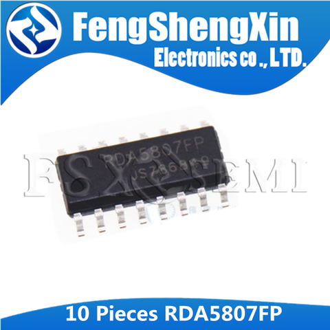 10 unids/lote RDA5807FP SOP-16 RDA5807 SOP 5807FP SOP16 SMD FM sintonizador ► Foto 1/2