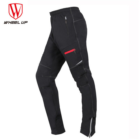 Wheel Up-pantalones de ciclismo impermeables para hombre y mujer, ropa cálida de lana a prueba de viento, térmicos para deportes de equitación, pantalones para andar en bicicleta MTB, Invierno 2022 ► Foto 1/5