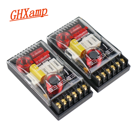 GHXAMP 200W 2 vías coche tablero de cruce de audio agudos bajo divisor de frecuencia de alta gama 5-6,5 pulgadas altavoz 4ohm 3000Hz 2 uds ► Foto 1/6