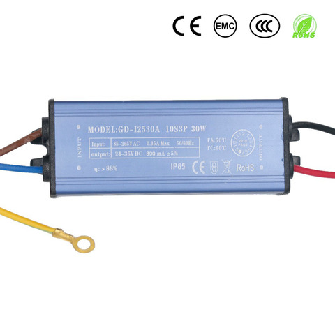 Controlador LED 30W 50W 100W 150W 300 MA 600 ma 900mA para fuente de alimentación LED transformadores de iluminación de Control de voltaje de corriente constante ► Foto 1/6