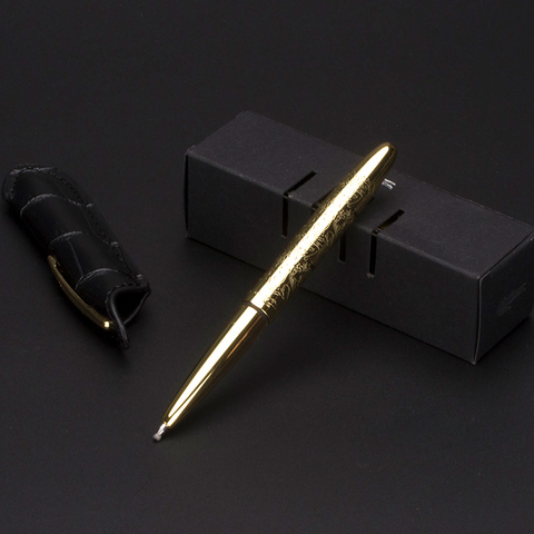 Mini cocodrilo 9 cm bolígrafo negro + bolsa agradable Oficina suministros lujo Metal plata caja de regalo ► Foto 1/2