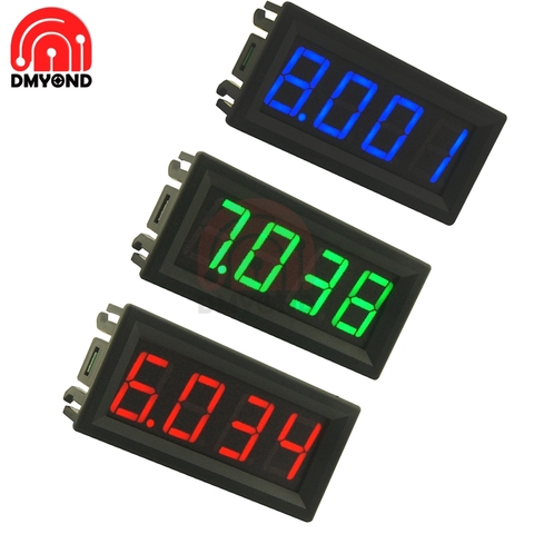 Voltímetro de pantalla LED Digital Mini 4 DE 0,56 pulgadas, medidor de voltaje de 0-100V, Detector de voltímetro para motocicleta y coche, Monitor de capacidad ► Foto 1/6