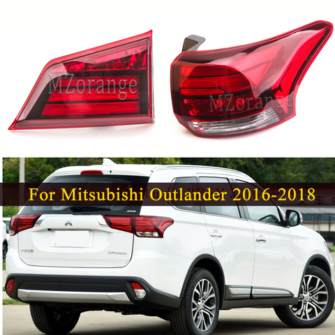 MIZIAUTO interior/exterior Luz de cola para Mitsubishi Outlander PHEV 2016-2022 trasera para lámpara de freno piezas de automóviles parachoques luz de advertencia ► Foto 1/6