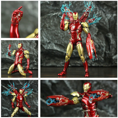 Figuras de acción de Marvel, Iron Man MK85 de 7 pulgadas, de la marca Ironman 85, Nano armas, Legends ZD Tony Stark, juguetes de Los Vengadores, modelo de muñeca Endgame ► Foto 1/6