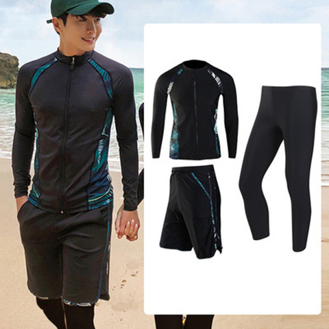 Conjunto de ropa de Yoga para hombre y mujer, traje de baño deportivo de manga larga, protección contra sarpullido, Surf, 3 uds., 5 uds. ► Foto 1/6