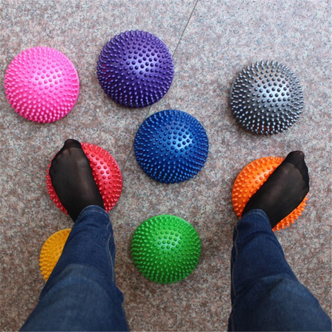 Juguetes de entrenamiento de equilibrio de integración sensorial para niños de 2 uds., Bola de masaje Durian de piedra escalonada para hemisarios para niños ► Foto 1/6