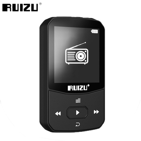 RUIZU-REPRODUCTOR MP3 deportivo X52 con Bluetooth, Mini Clip portátil de 8GB/16GB, reproductor de música MP3 con FM, grabación, E-Book, vídeo, reloj, podómetro ► Foto 1/6