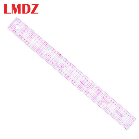LMDZ-regla recta métrica de doble cara de 54 cm para costura a medida, reglas de corte de tela de retales transparentes ► Foto 1/6