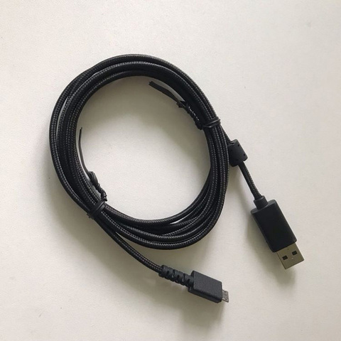 Logitech-Cable de carga de ratón con Cable USB trenzado para ratón inalámbrico, Cable de repuesto duradero para ratón Lightspeed G502 de alta calidad, color negro ► Foto 1/6