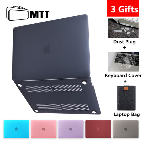 Funda mate/Cristal MTT para Macbook Air Pro Retina 11 12 13 15 16 carcasa rígida de barra táctil para Macbook air 13,3 ''funda para portátil ► Foto 1/6