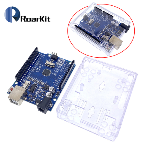 Carcasa UNO R3 Shell MEGA328P CH340G CH340 para placa de desarrollo Compatible con Arduino, Chip ATmega328P, 16Mhz ► Foto 1/6
