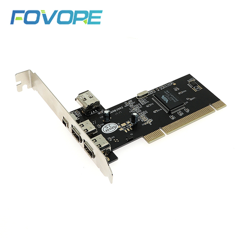 Firewire-tarjeta controladora PCI de 4 puertos IEEE 1394 1394A 4/6 Pin, adaptador de tarjeta de 3 puertos Firewire, tarjeta de captura de vídeo para HDD, MP3 y PDA ► Foto 1/6