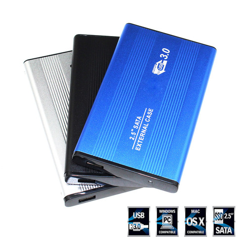 2,5 pulgadas Notebook SATA HDD funda a Sata USB 3,0 SSD HD disco duro externo con caja de almacenamiento cable USB 3,0 ► Foto 1/6