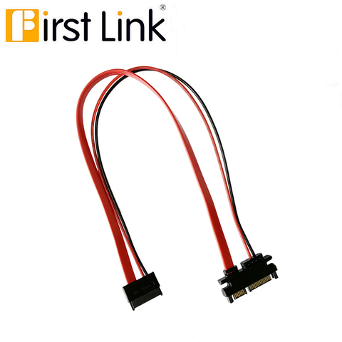 12 pulgadas Slimline 13 pin SATA hembra a 22 Pin SATA hembra adaptador de Cable hembra-SATAIII cable Conterver 30CM ► Foto 1/6