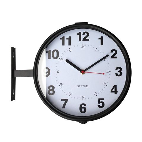 Mecanismo de Reloj de Pared de Metal de doble cara, relojes nórdicos de Pared silencioso para sala de estar, dormitorio, decoración del hogar, regalo Ideas FZ447 ► Foto 1/5