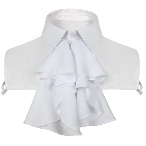 Jabot-Collar de cuello con volantes para hombre y mujer, disfraz victoriano, accesorio para corbata, disfraz elegante Unisex, ascat, Cosplay, Halloween ► Foto 1/6