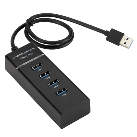 4 puertos ejes de alta velocidad 4 puertos USB 3,0 expansión multipuerto, separador, concentrador para escritorio PC portátil adaptador USB HUB ► Foto 1/6