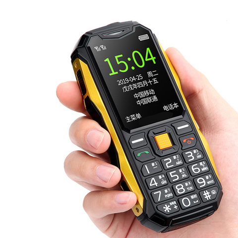 Mini teléfono inalámbrico con GSM tarjeta SIM Dual Radio linterna LED teléfonos teléfono para los estudiantes de más edad de la oficina en casa ► Foto 1/6