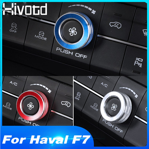 Hivotd-Interruptor de aire acondicionado para coche Haval F7 F7X, cubierta de mando de CA, pegatina de ajuste de Control, accesorio de decoración interior 2022 ► Foto 1/6