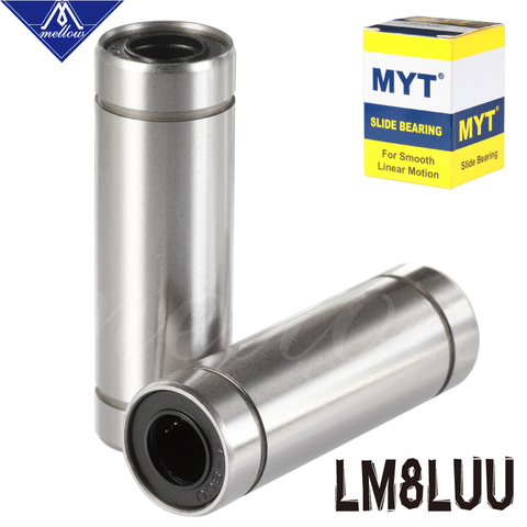 Rodamiento de alta precisión MYT LM8LUU LML8UU 8x15x45mm 8mm cojinete lineal de rodamiento lineal de largo cojinete Ultimaker 2 piezas de impresora 3D Cnc ► Foto 1/6