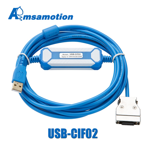 ¡Promoción! USB-CIF02 descargar Cable adecuado Omron CPM1A/2A serie PLC Cable de programación de cable mejorada CQM1-CIF02 Puerto USB ► Foto 1/5