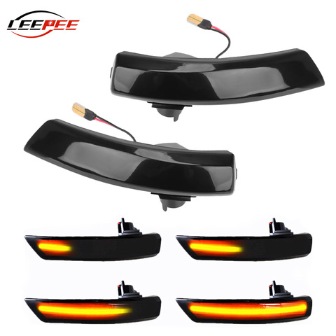 Luz LED intermitente para coche, lámpara de espejo retrovisor dinámico, accesorios para Ford Focus Mk2 Mk3 Mondeo Mk4, 12V ► Foto 1/6