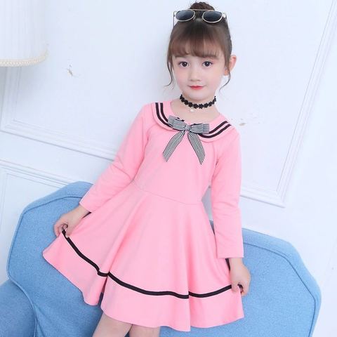 Vestido de princesa de manga larga para niñas, Ropa para Niñas, vestidos infantiles para niñas de 4, 6, 8, 10 y 12 años, otoño 2022 ► Foto 1/6