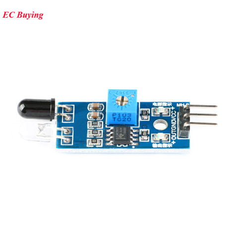 Sensor infrarrojo IR para evitar obstáculos, Módulo para Arduino, Robot inteligente, placa PCB electrónica fotoeléctrica reflectante, bricolaje ► Foto 1/5