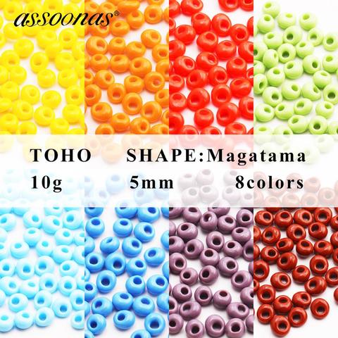 Assoonas Z119, cuentas TOHO, cuentas japonesas, accesorios de joyería, fabricación de joyas, colgante de pendientes diy, accesorios de cuentas, 10 g/lote ► Foto 1/6